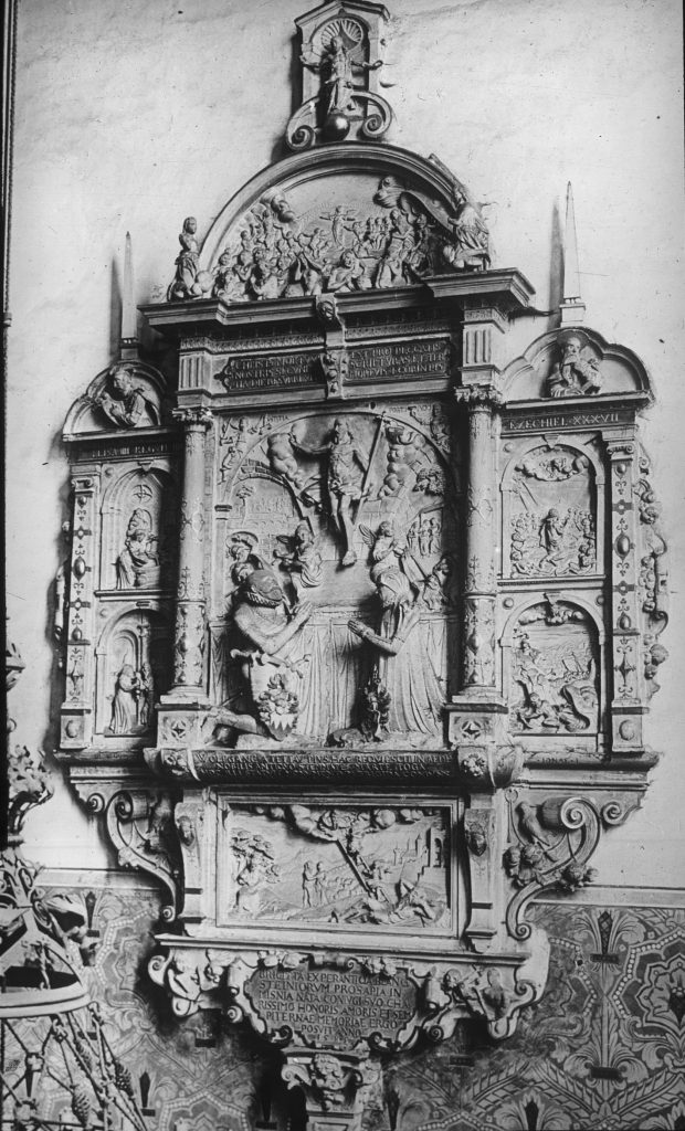 Epitaph für Wolfgang von Tettau in der Kaufmannskirche in Erfurt, 1585 von Hans Friedemann
