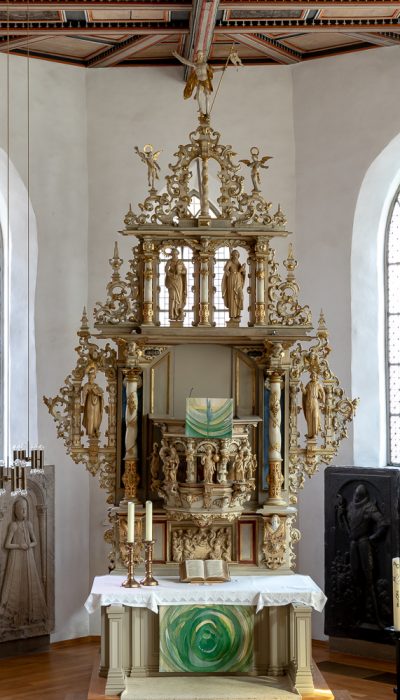 Osterode, St. Aegidien, Kanzelaltar, 1660 (Umbau zum Kanzelaltar später)